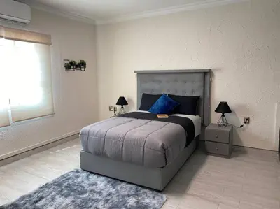 Cama o camas de una habitación en Casa boka con vista al mar y alberca