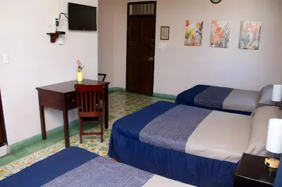 Cama o camas de una habitación en Hotel Cortaza Galería