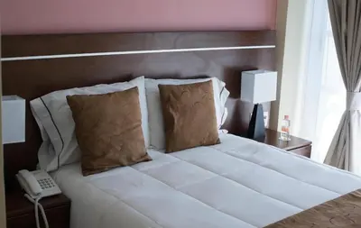 Cama o camas de una habitación en Ivissa Hotel