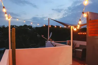 Un balcón o terraza de 