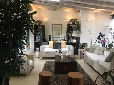 Zona de estar de Casa Paraís.Espectacular residencia,súper equipada