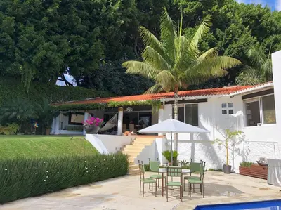 Jardín al aire libre en Casa Paraís.Espectacular residencia,súper equipada