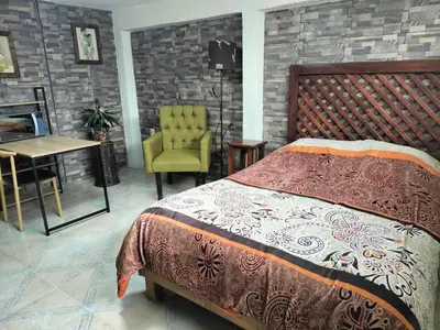Cama o camas de una habitación en Hospedaje1Casa sn Francisco 2personas
