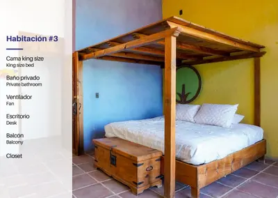 Cama o camas de una habitación en Casa Cayetana Teques