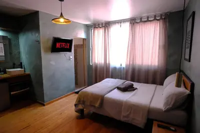 Cama o camas de una habitación en Compact Studio Apartment Casa Icacos Apt 5