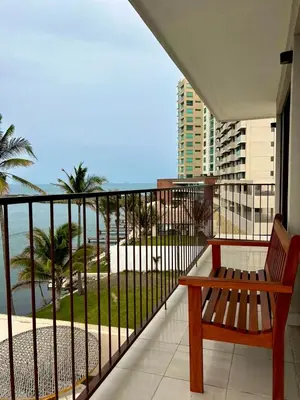 Un balcón o terraza de Vista al mar, Alberca, Netflix, Playa - Facturamos