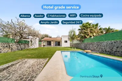 Piscina en o cerca de 3BR Casa familiar con alberca y asador en Oaxtepec