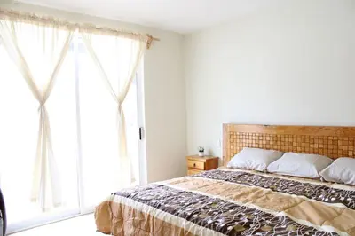 Cama o camas de una habitación en Casa Colibri Oaxaca con Jacuzzi en Terraza