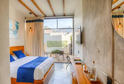 Cama o camas de una habitación en Casa Ehua Hotel Galería