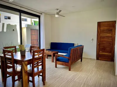 Zona de estar de Departamento Marsopas a 5 minutos a pie de Bahía Carrizalillo!!! 2