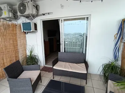 Un balcón o terraza de Twin Towers Tres Mares