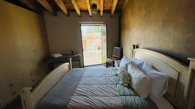 Cama o camas de una habitación en Departamento Lux En Val’Quirico Loft Frontana