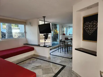 Zona de estar de Secretos del Sol Acapulco villas a 5 minutosdel mar