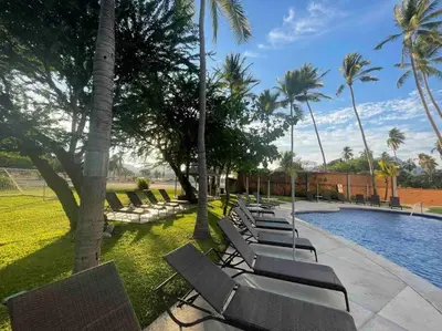 Piscina en o cerca de Beautiful apartment fully restored after OTIS in Acapulco Diamante