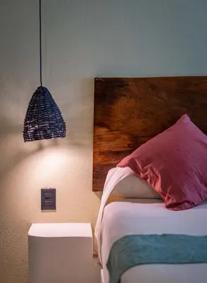 Cama o camas de una habitación en Hotel Bindani’
