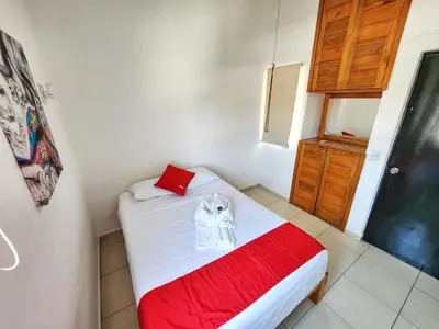 Cama o camas de una habitación en Depa Calpan