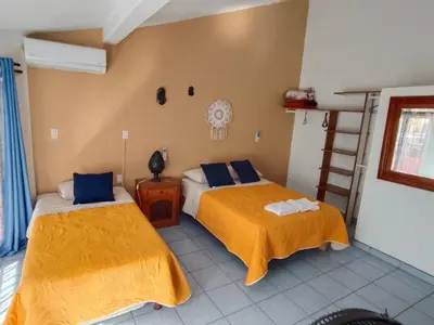 Cama o camas de una habitación en Casa Las Animas