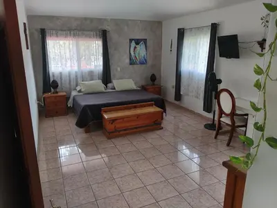 Cama o camas de una habitación en Casa Las Animas