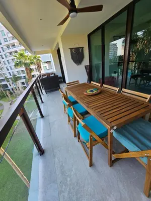 Zona de estar de LA ISLA RESIDENCES, DEPA DE LUJO, Acapulco Diamante