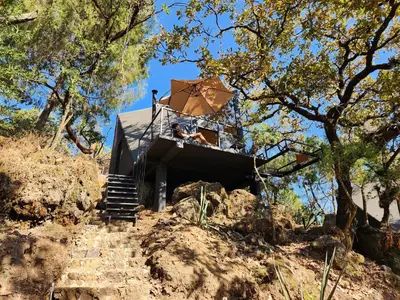 Paisaje cerca de este camping