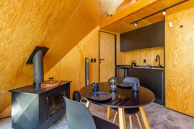 Una cocina o zona de cocina en Grasshopper Cabañas