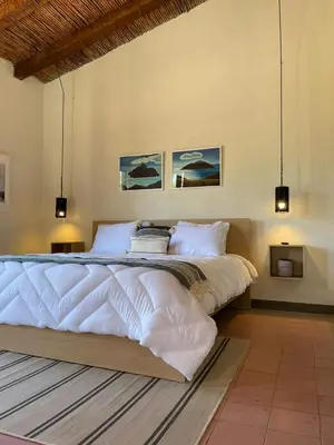 Cama o camas de una habitación en Casa Paraiso San Pablo