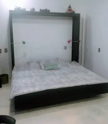 Cama o camas de una habitación en Loft en Tercer Piso con Vista Panoramica