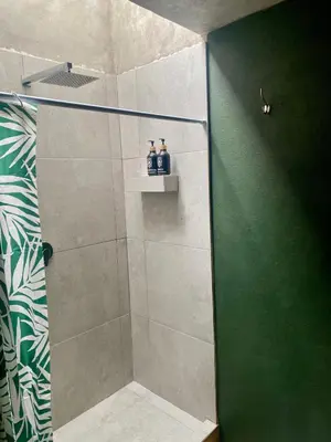 Un baño de Cabaña en el bosque