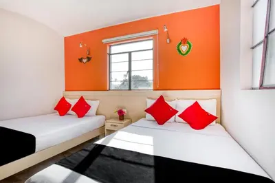 Cama o camas de una habitación en Hotel El Andariego