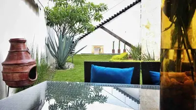 Jardín al aire libre en Casa Boutique Zoogocho