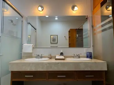 Un baño de Casa Palmeras