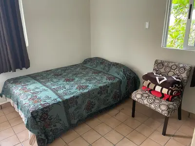 Cama o camas de una habitación en Departamento centro de Boca del Río